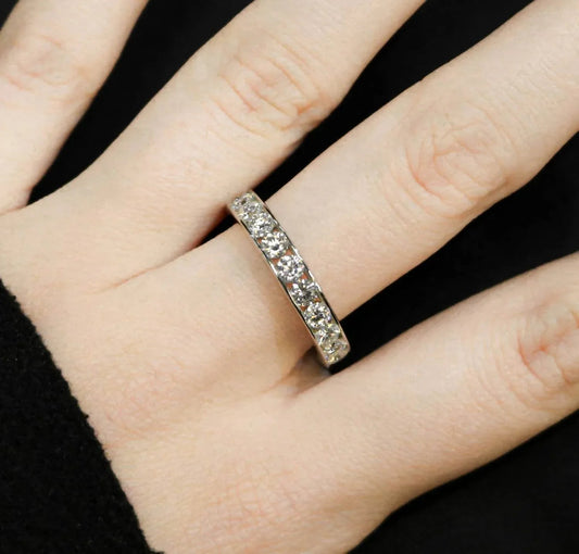 Women's Moissanite Eternity Band Ring