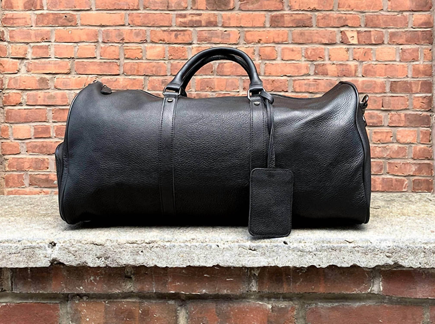 Men's Endre Weekender Vintage Leather Duffle Bag