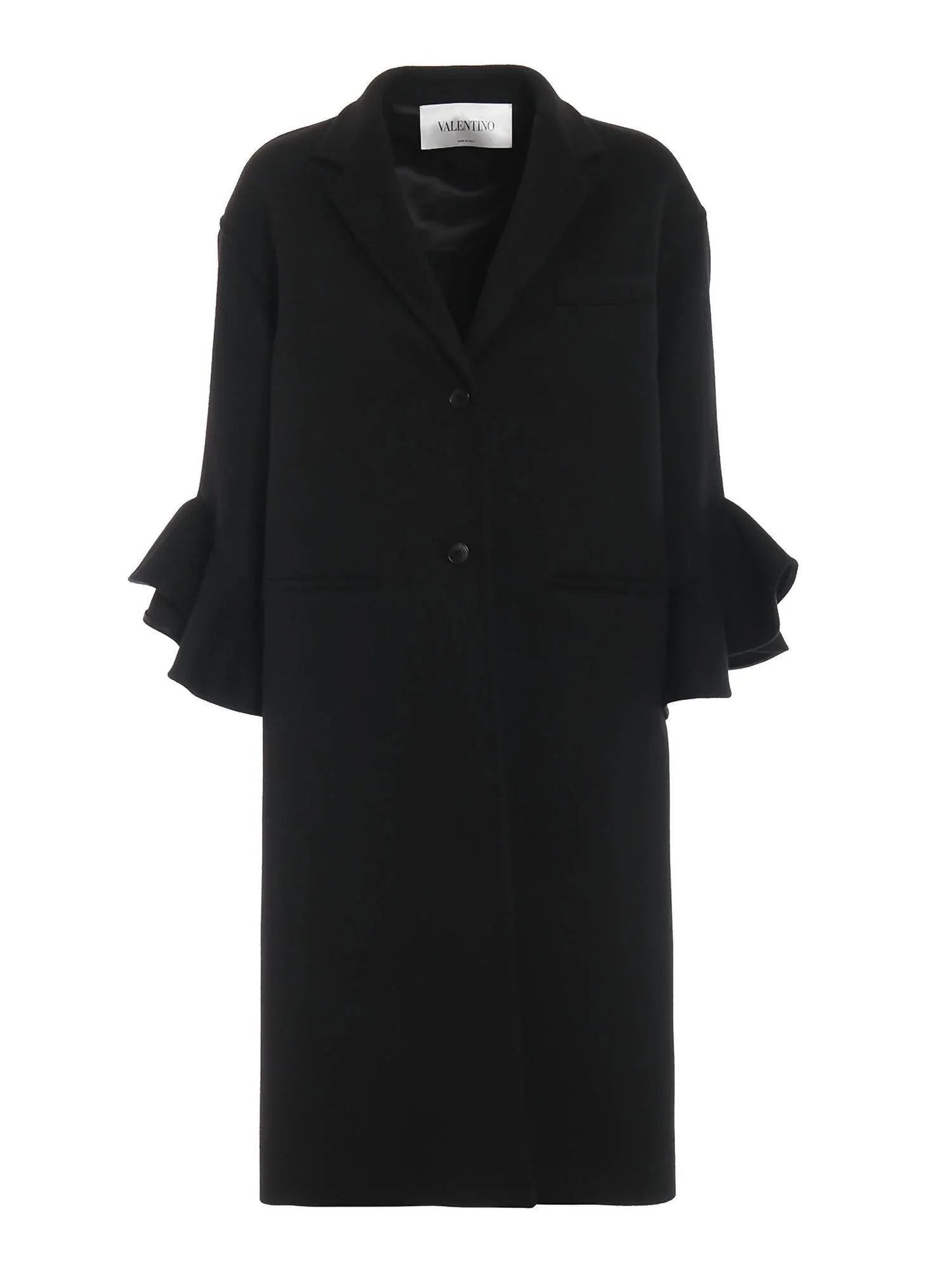 Frill Sleeves Compact Drap Coat
