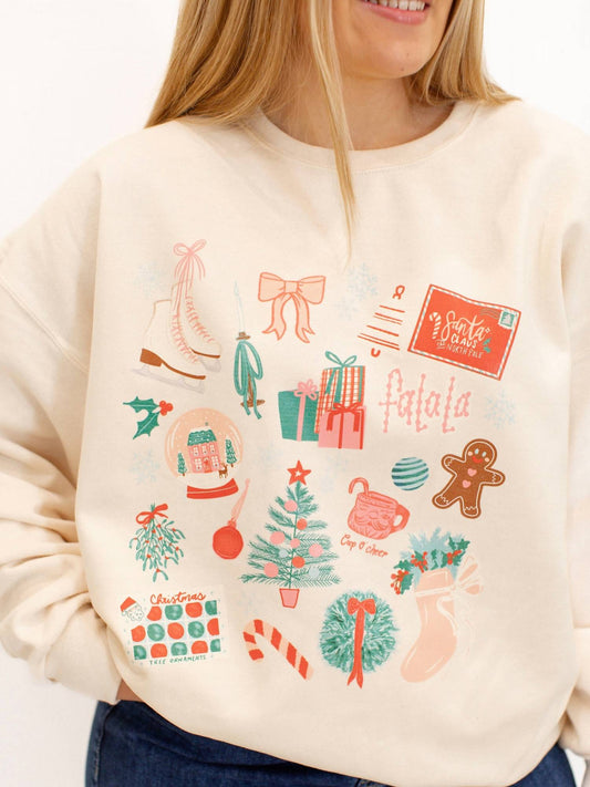 Christmas Collage Graphic Sweatshirt