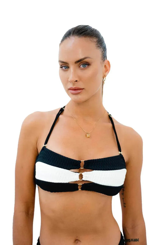 Starlight Strapless Bikini Top Bandeau with Grip & Removable Pads