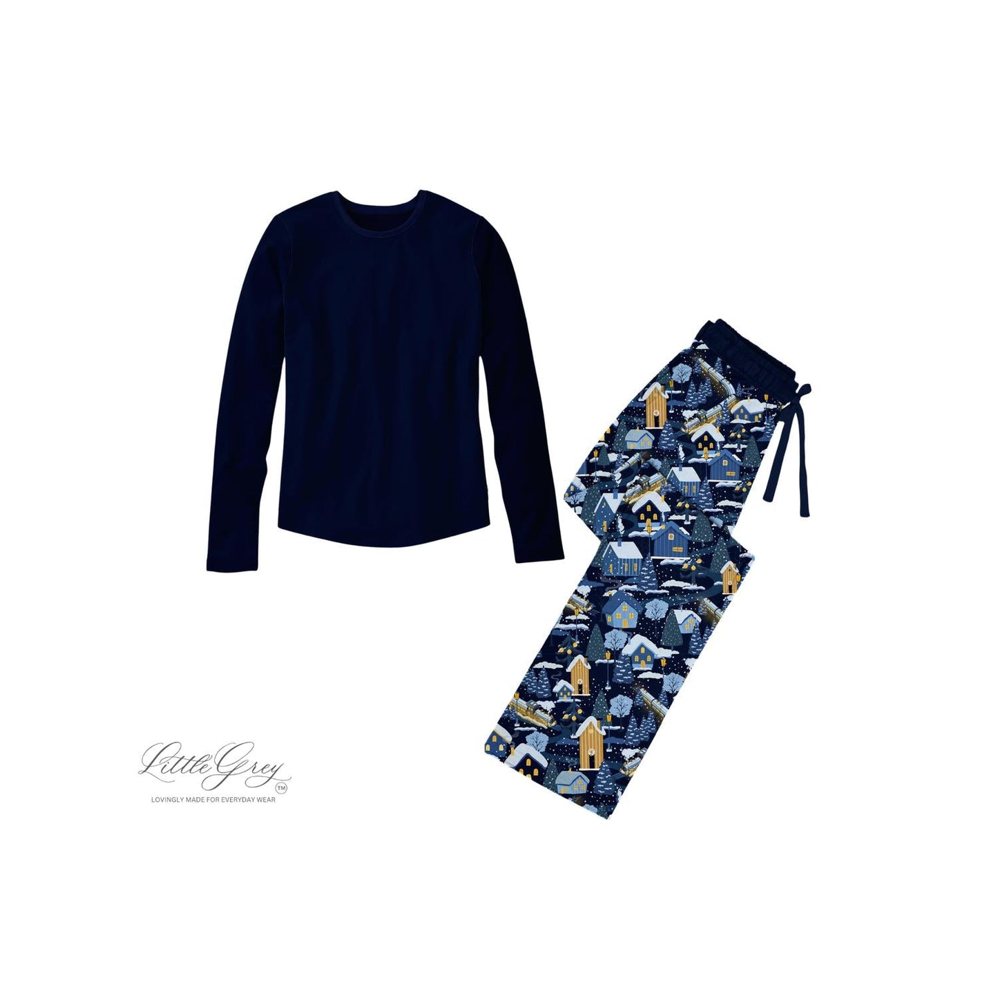 Herren Langarm-Oberteil und Hose Set
