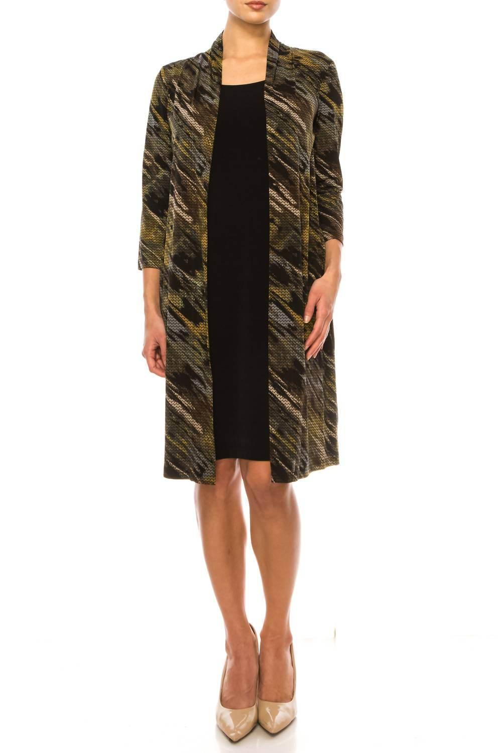 Open-front Faux Jacket Dress