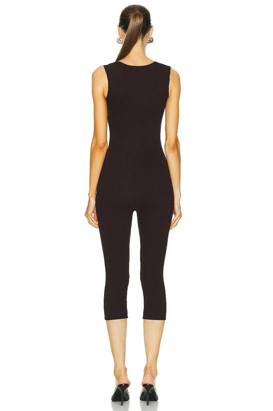 Women's Bell Pedal Pusher Jumpsuit