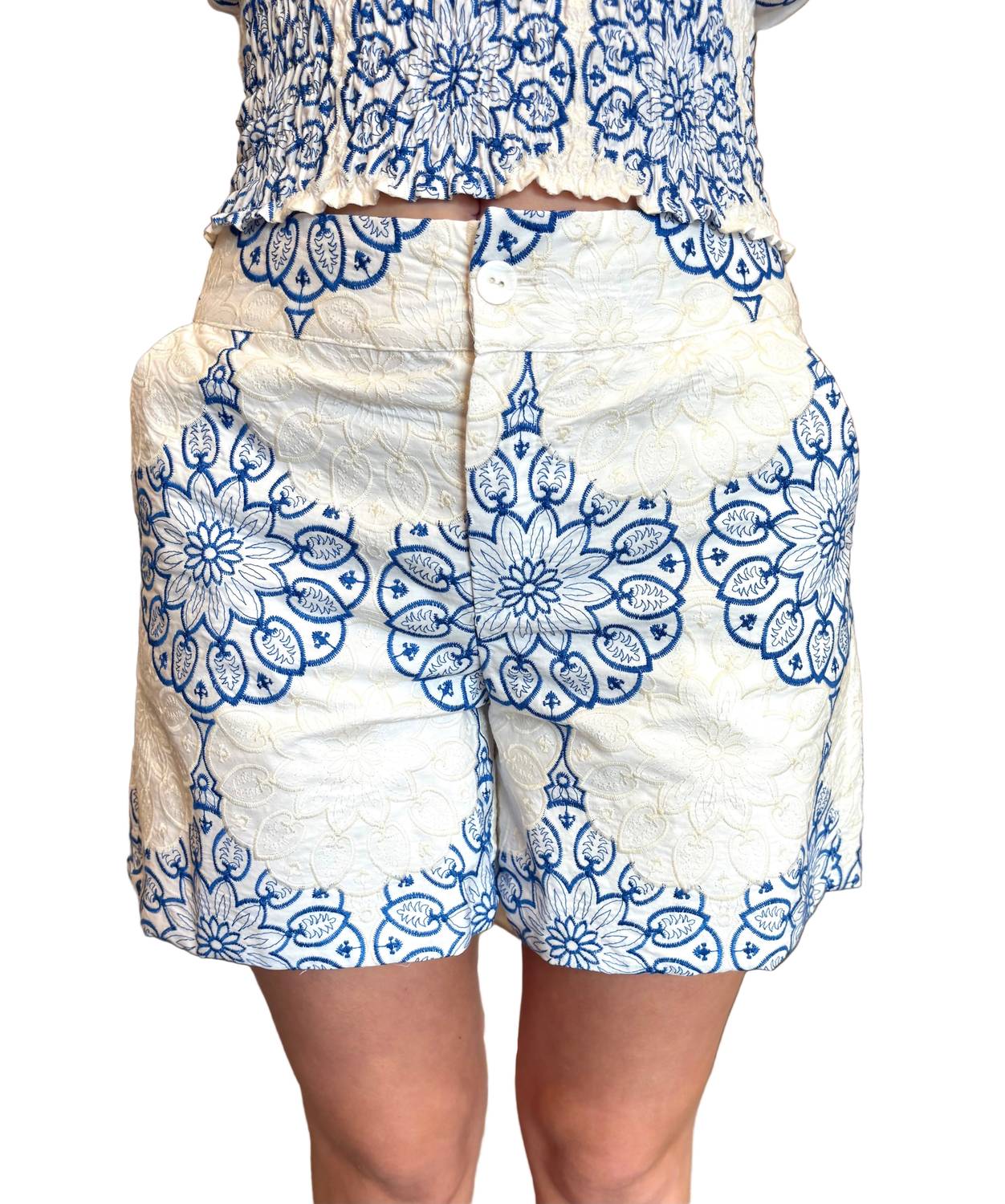 Antigone High-Waist-Shorts