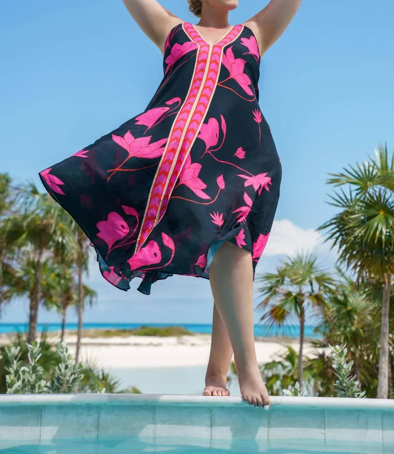 Padma Sundown Halter Maxi Dress - Plus