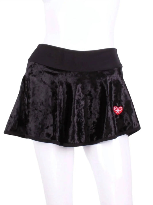 Women's Velvet Love Tennis Skirt