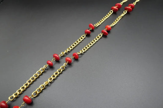 Women's Coral Sunglasses Chain