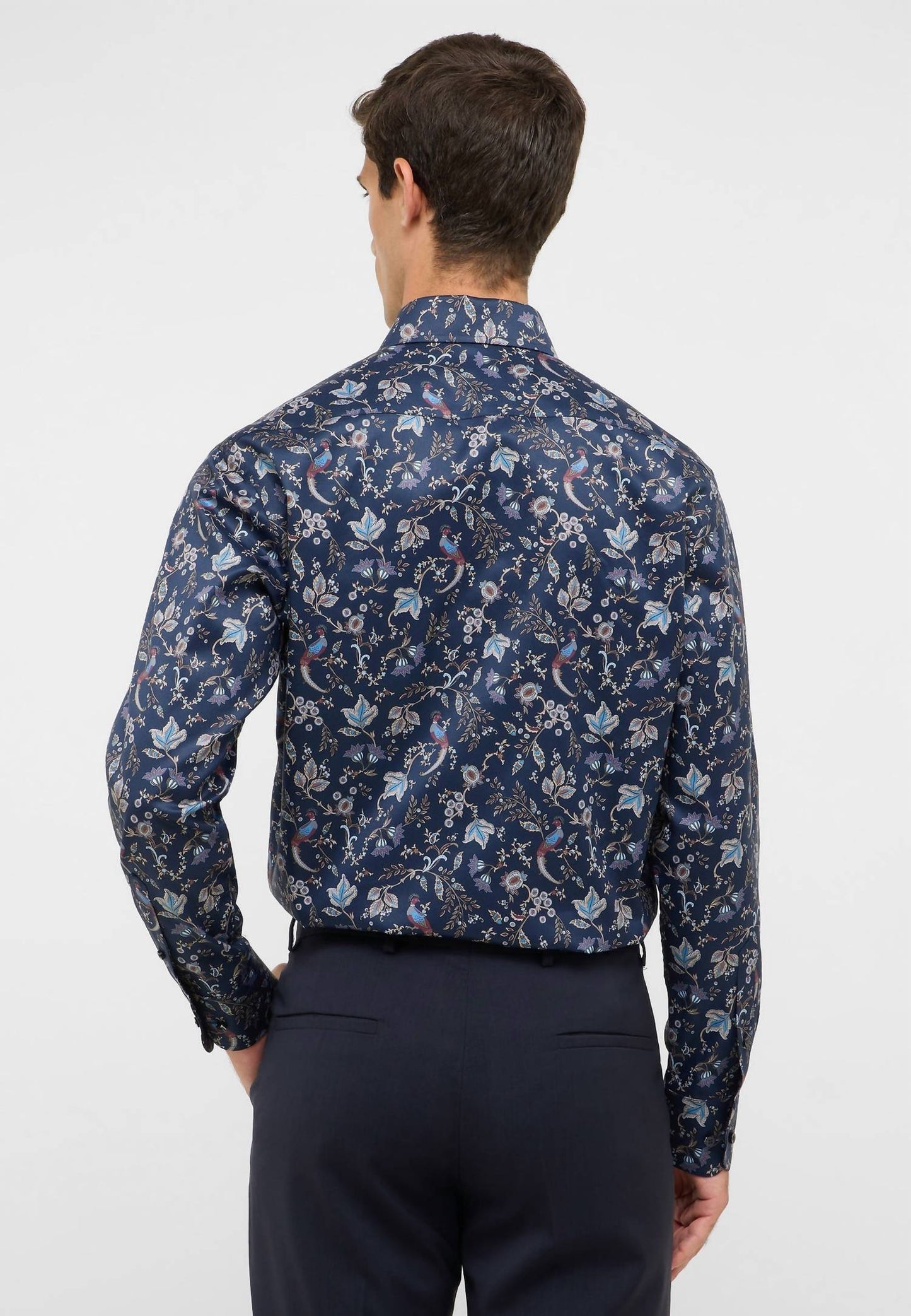 Bedrucktes Blumen-Twill-Hemd
