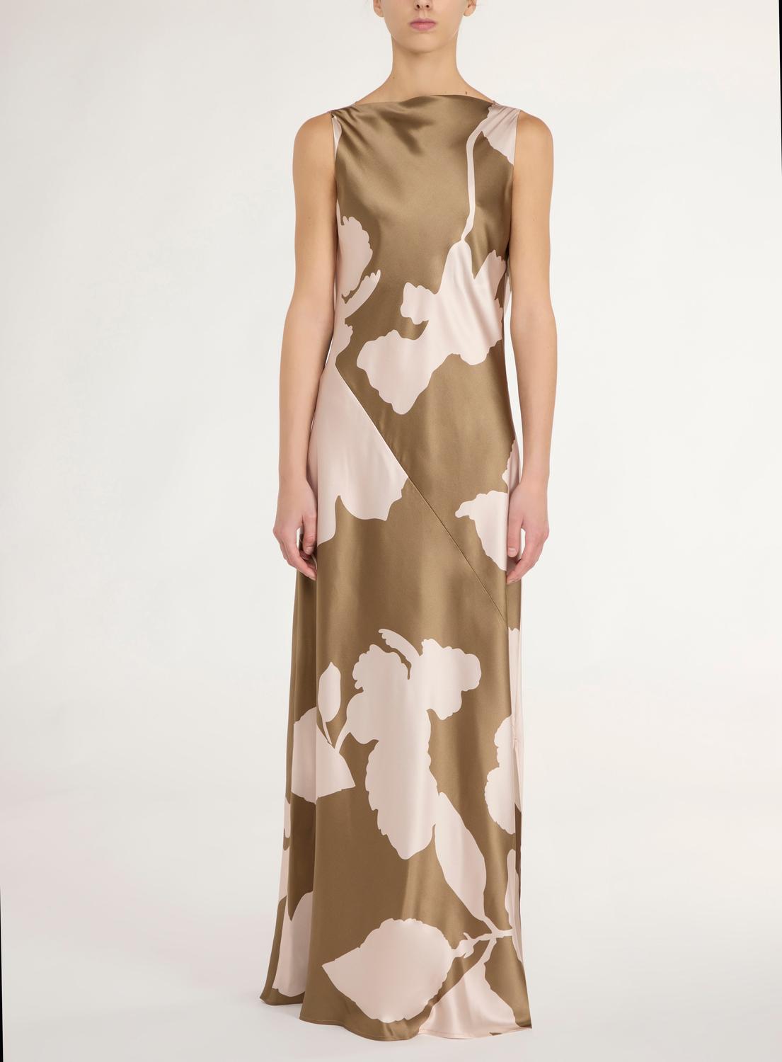 Mara Printed Silk Maxi Dress