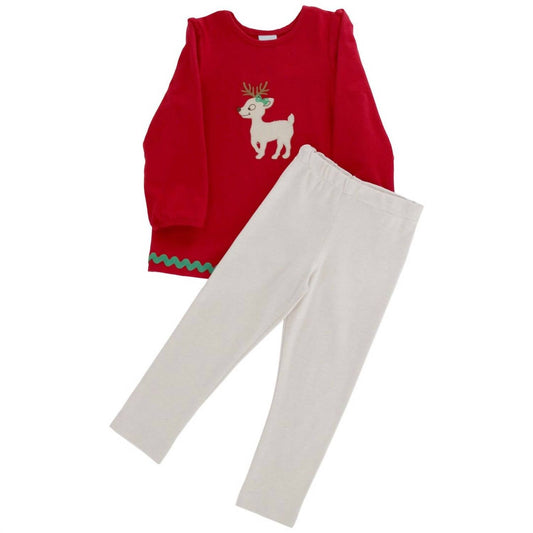 Rentier-Spiele-Tunika-Hosen-Set für Kinder