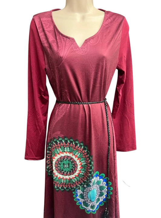 Women's Belted Beauty Jersey Dress