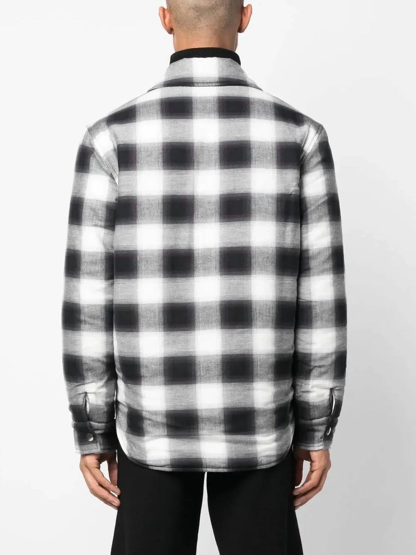 Grunge-Hemdjacke mit Karomuster