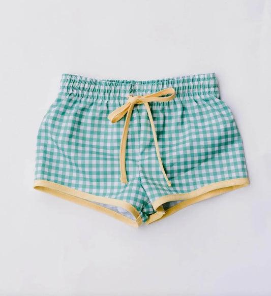 Gingham Badehose für Kinder