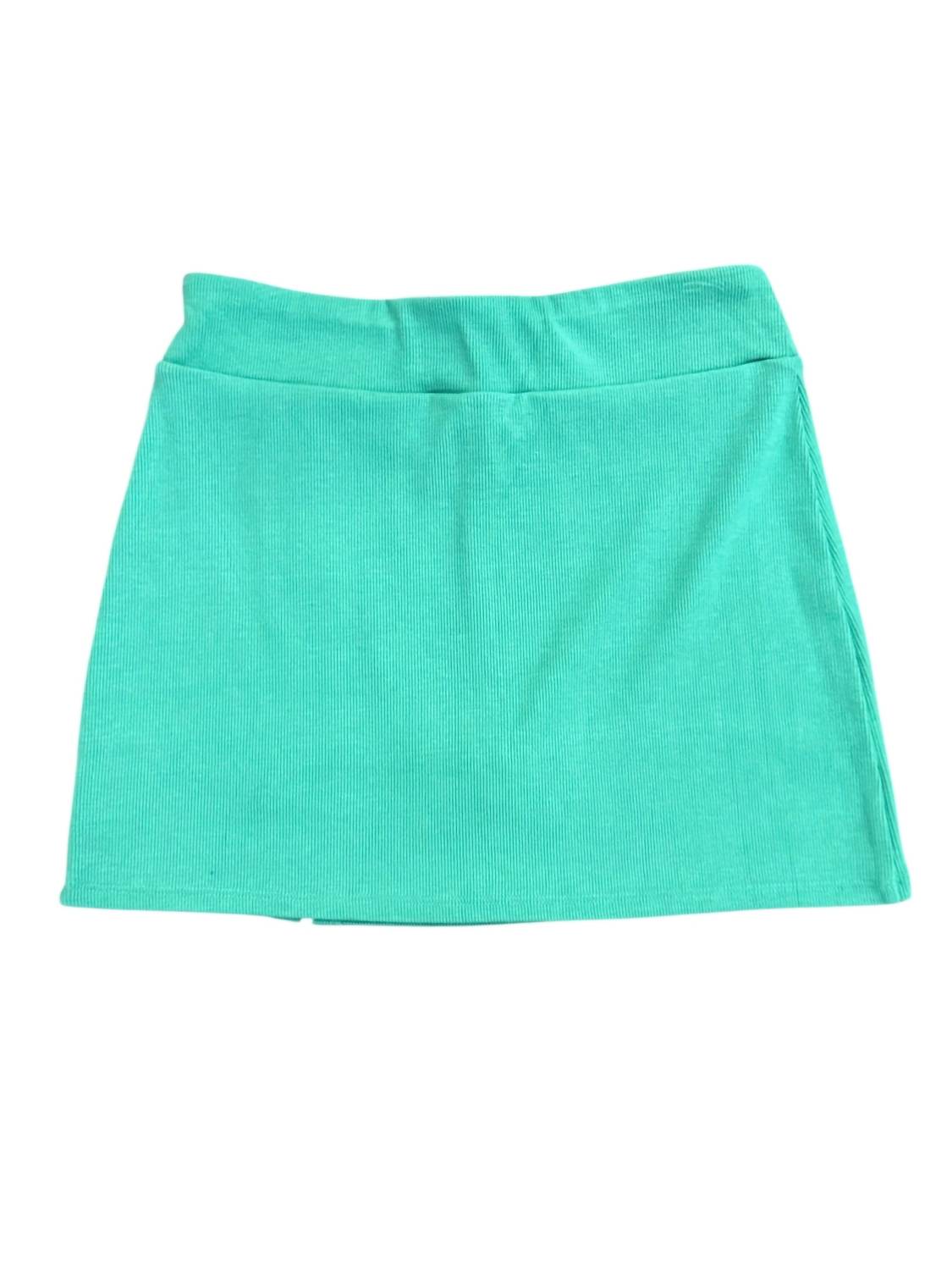 Mädchen-Skort aus Rippen-Viskose