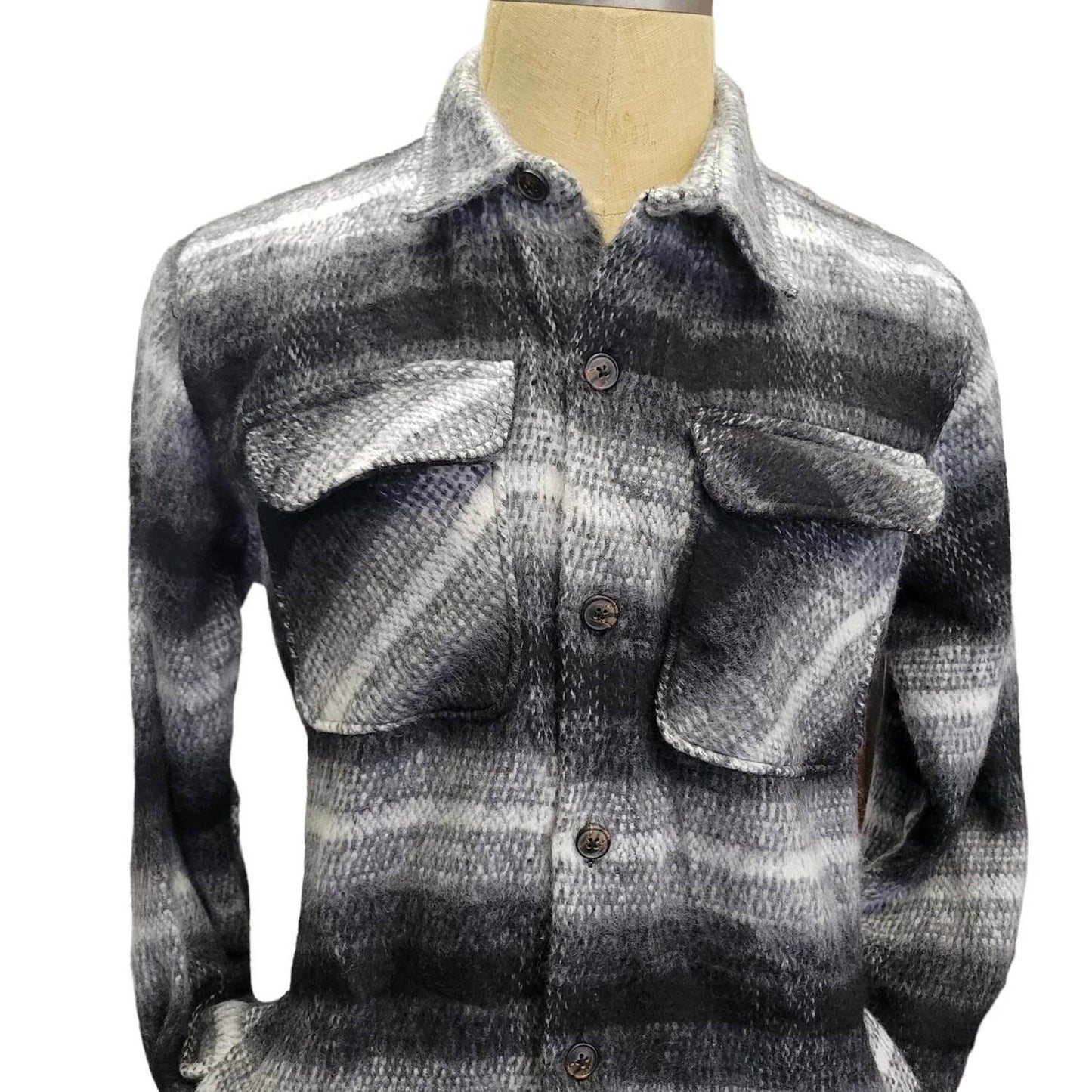 Men's Cotton Polyester Shirt Jacket