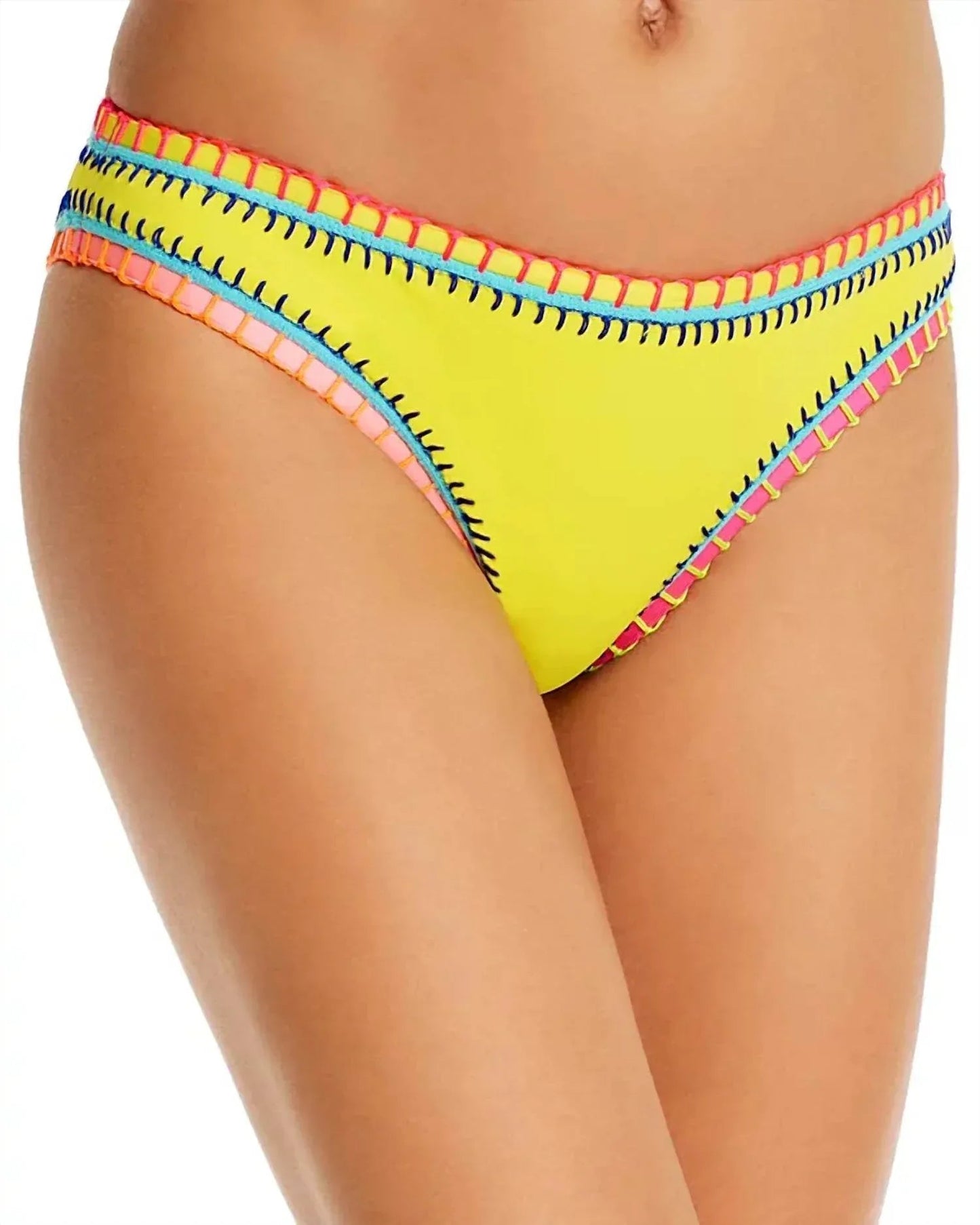 Stitched Scoop Bikini Bottoms