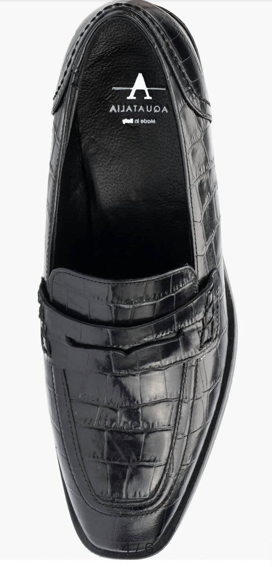 Women's Riya Croc Embossed Penny Loafer