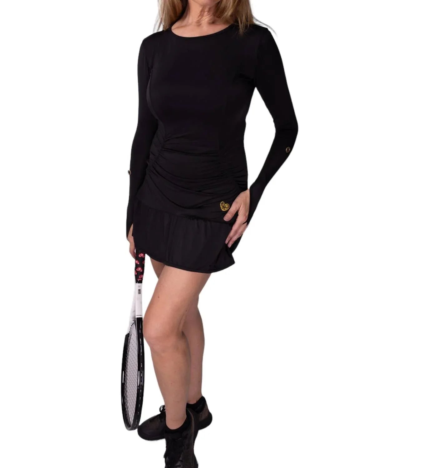 Großzügiges Langarm-Tenniskleid Monroe
