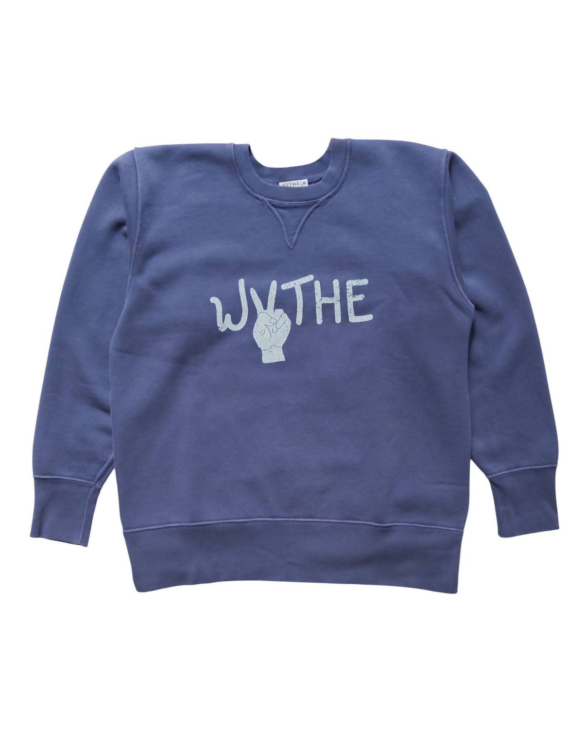 Herren Rundhals-Sweatshirt mit Peace-Print