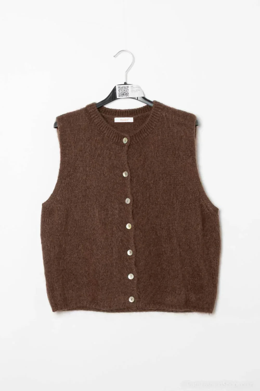 Baby Alpaca Sleeveless Sweater Top