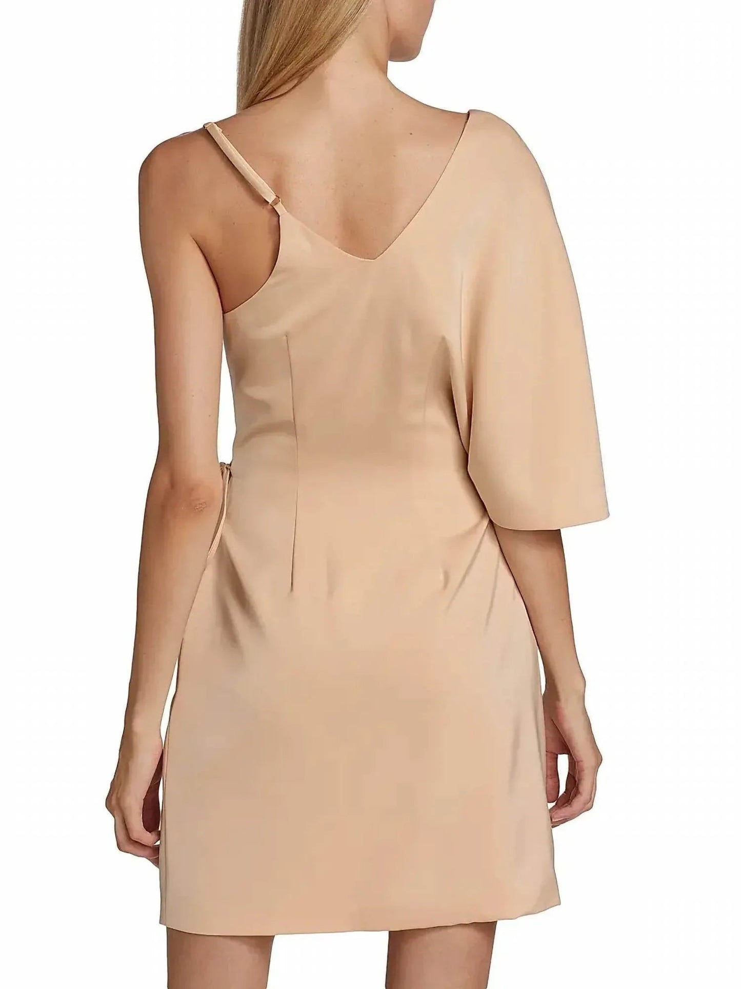 Laurel Wrap Silhouette Flutter Sleeve Mini Dress