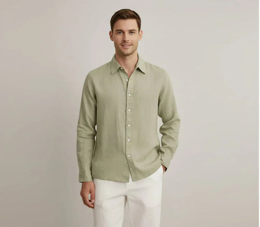 Caruso Linen Button Up