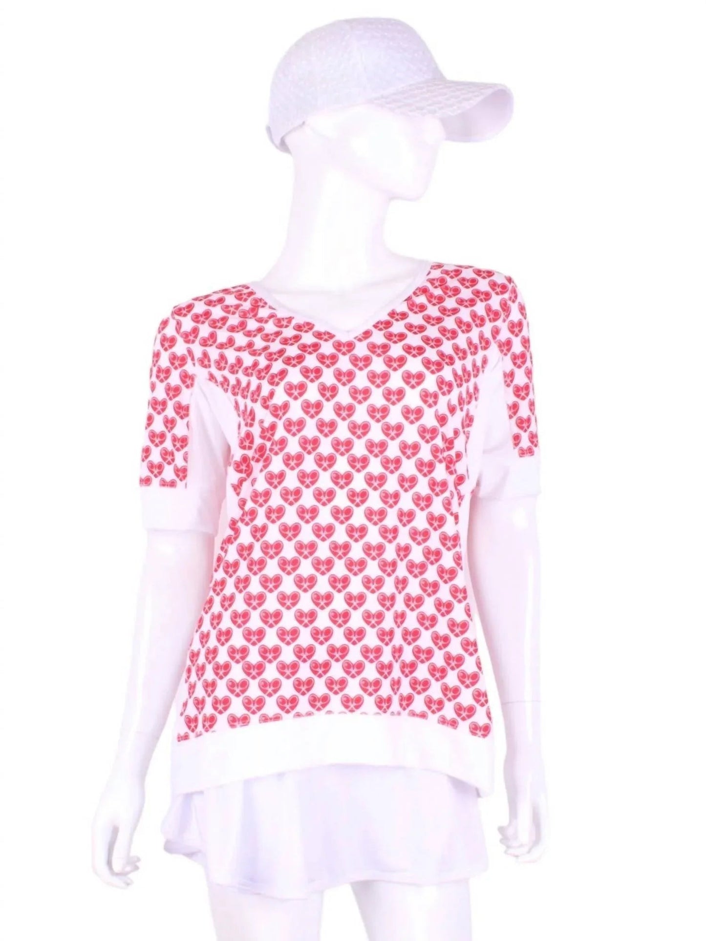 Damen Baggy Vee Tennis-Shirt