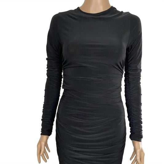 Women’s Ruched Mesh Dress