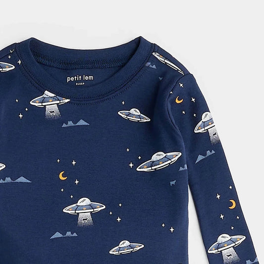Boys' Long Sleeve Knit Pajama Set