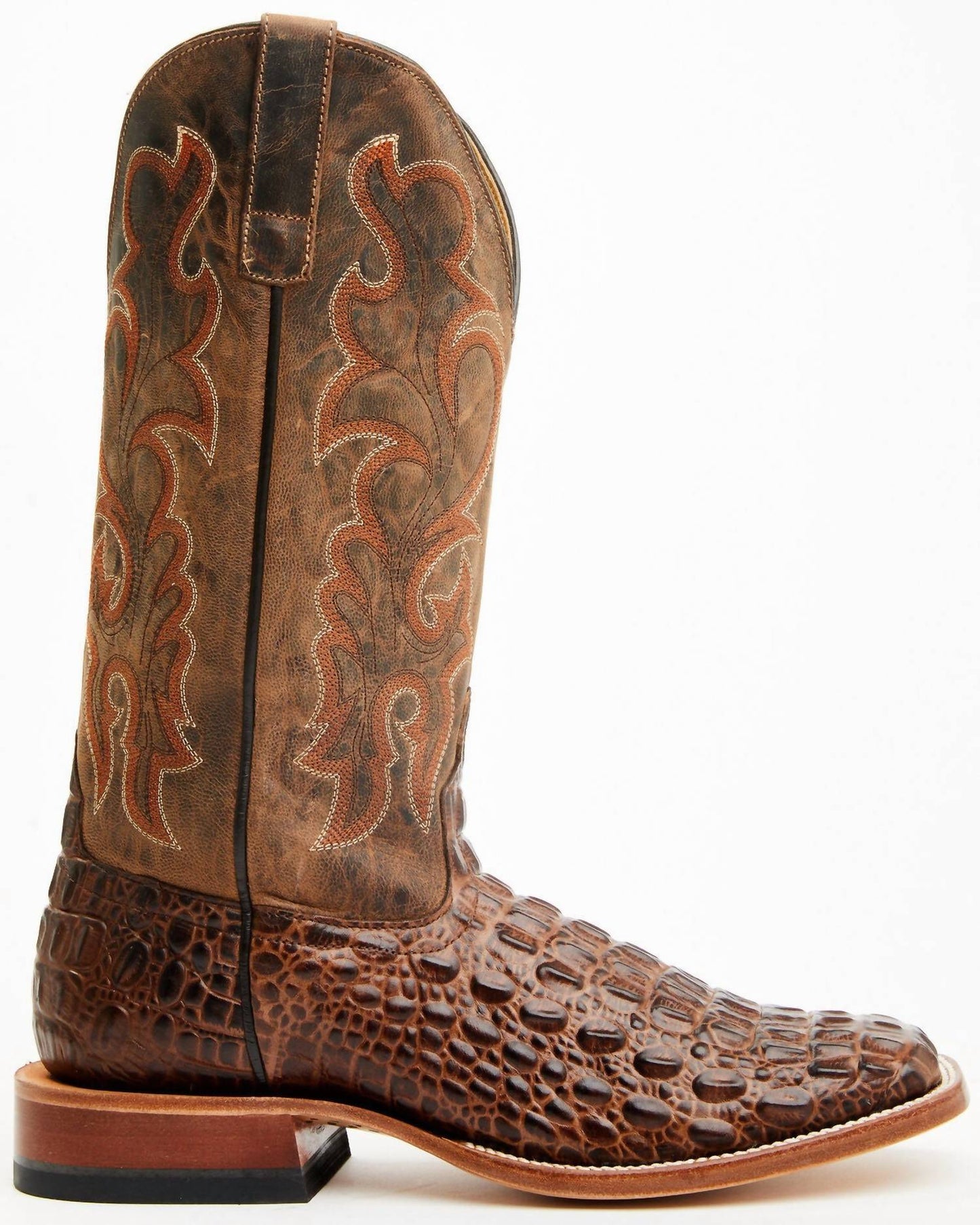 Westernstiefel für Herren mit Krokodilprägung