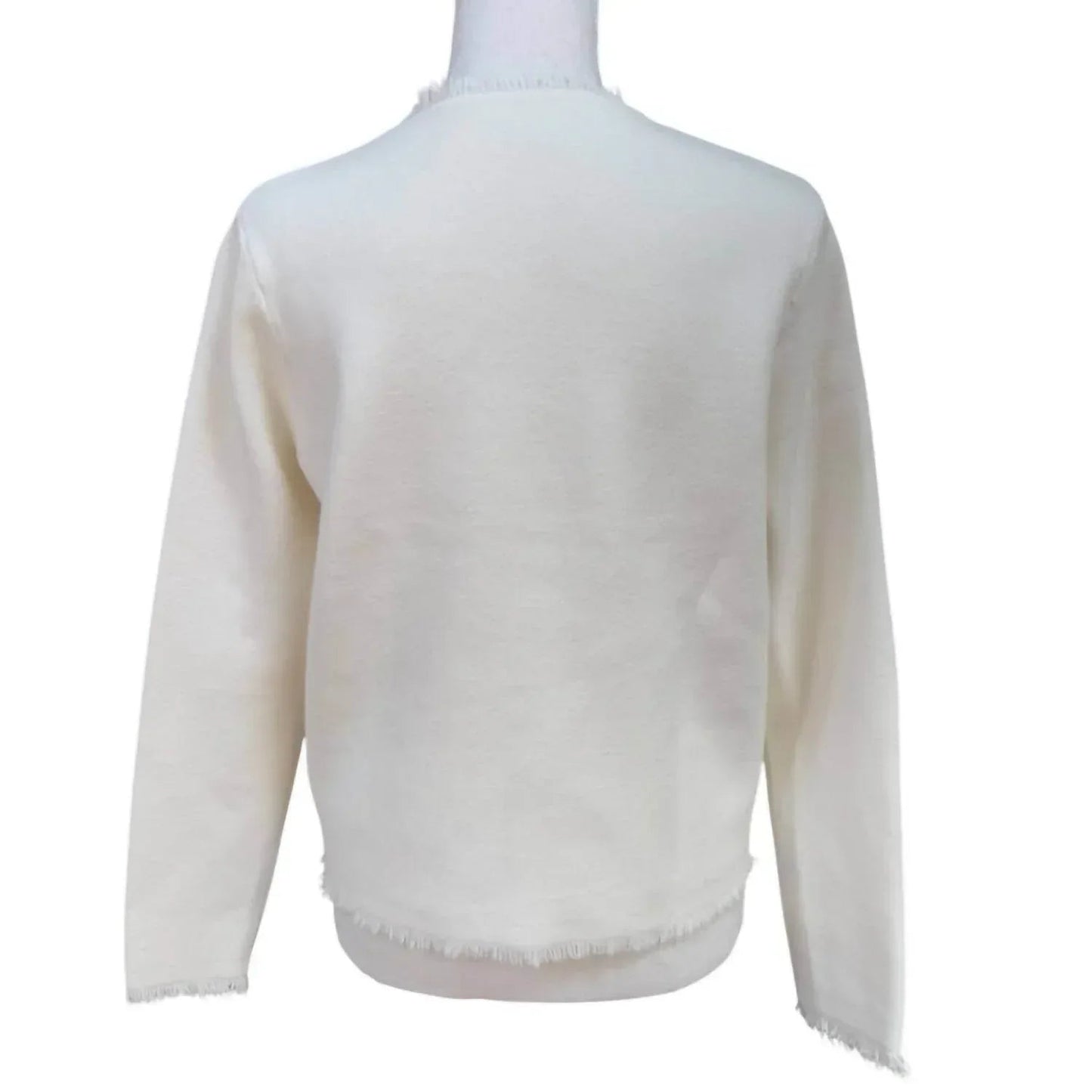 Damen-Cardigan-Jacke mit Fransenborte