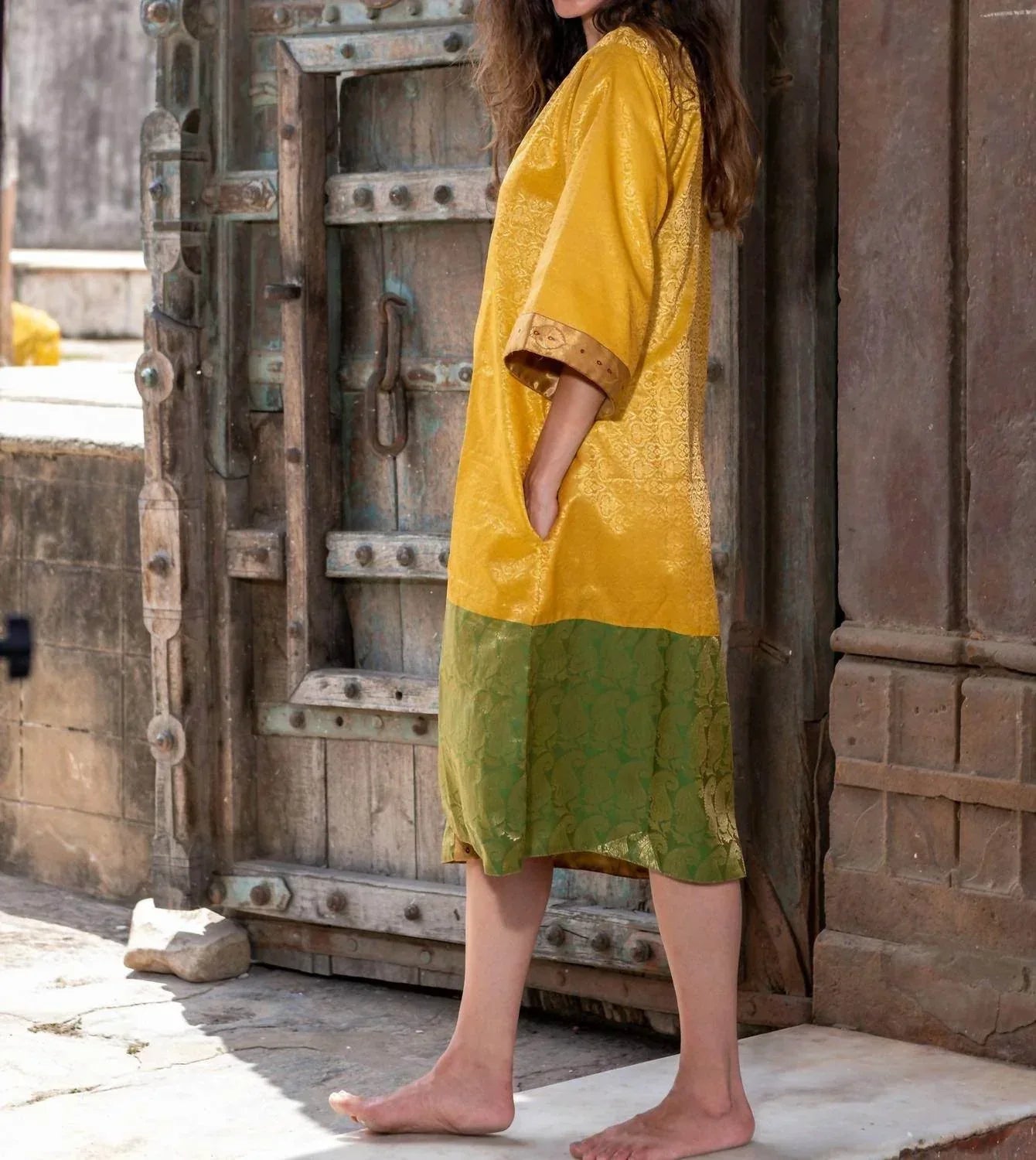 Silk Saree One Size Kimono