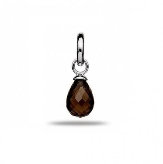 Women's Smoky Quartz Drop Charm