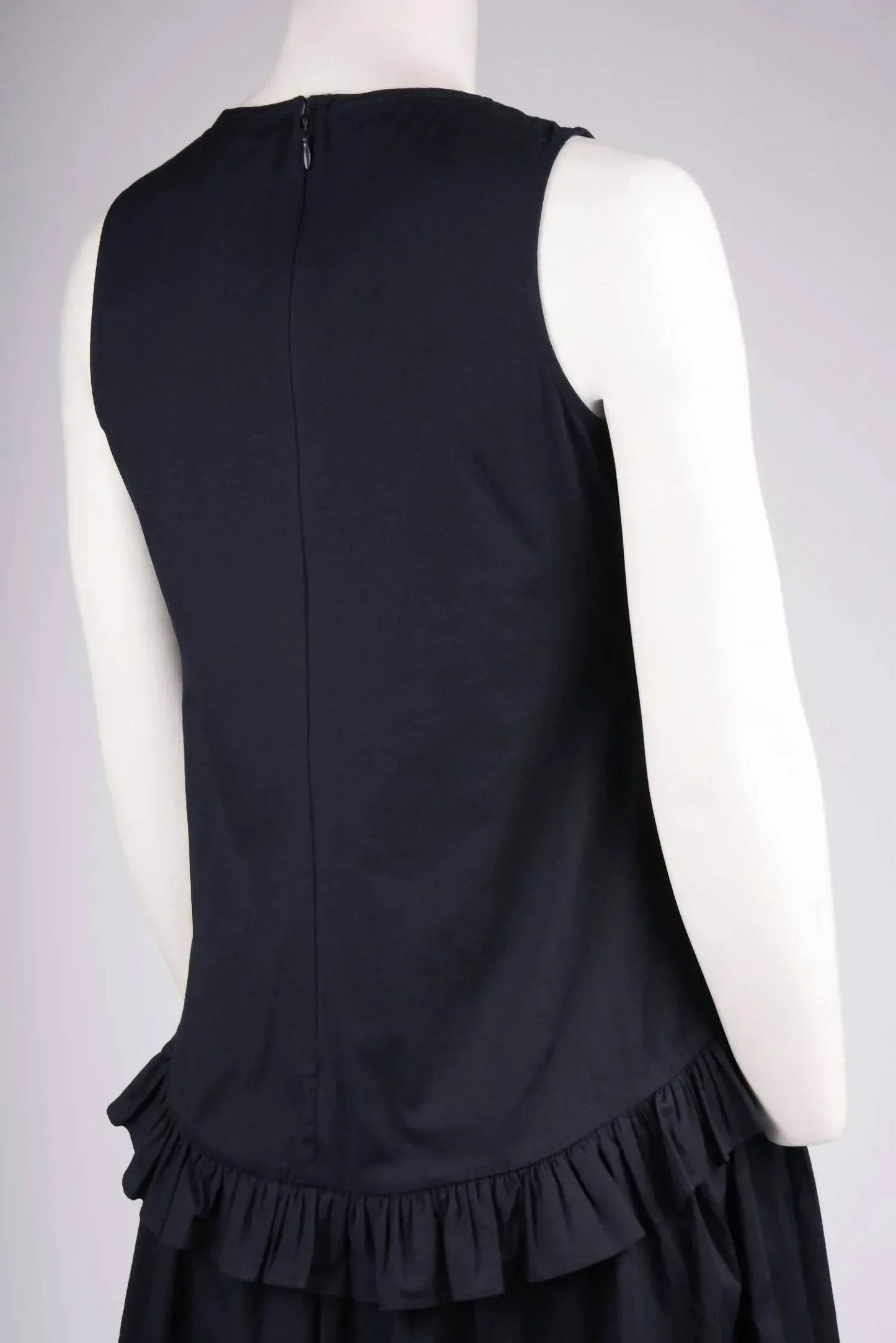 Sleeveless Knee Length Ruffle Dress
