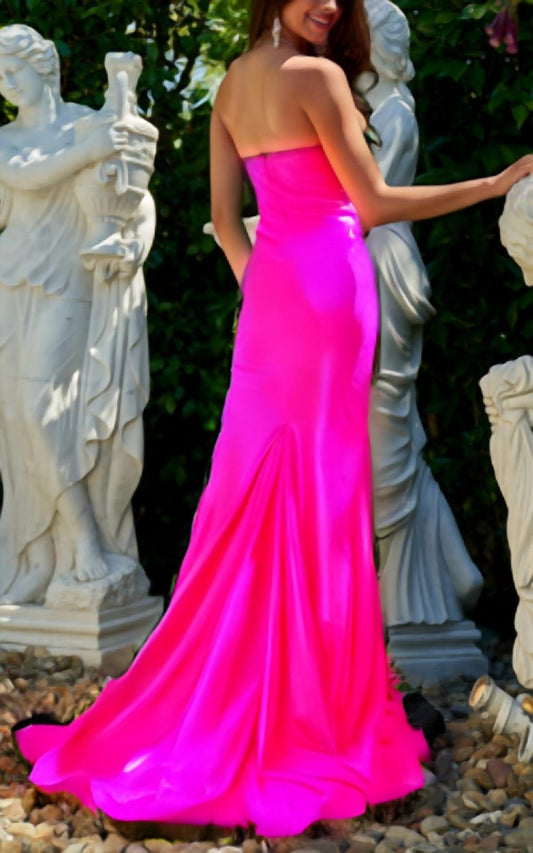 Strapless Jersey Gown