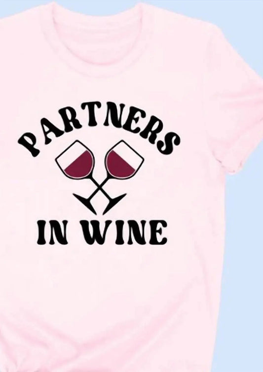 Women's Partners In Wine Graphic T-shirt