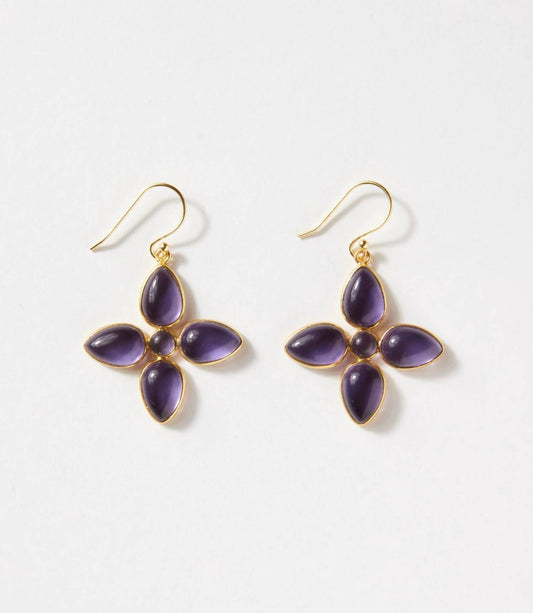 Women's Dangling Gemstone Earrings