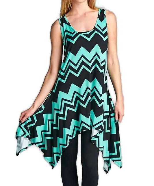 Chevron Tunic Tank Dress