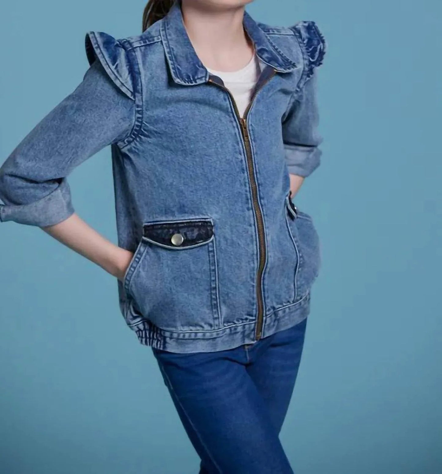 Lace Denim Jacket