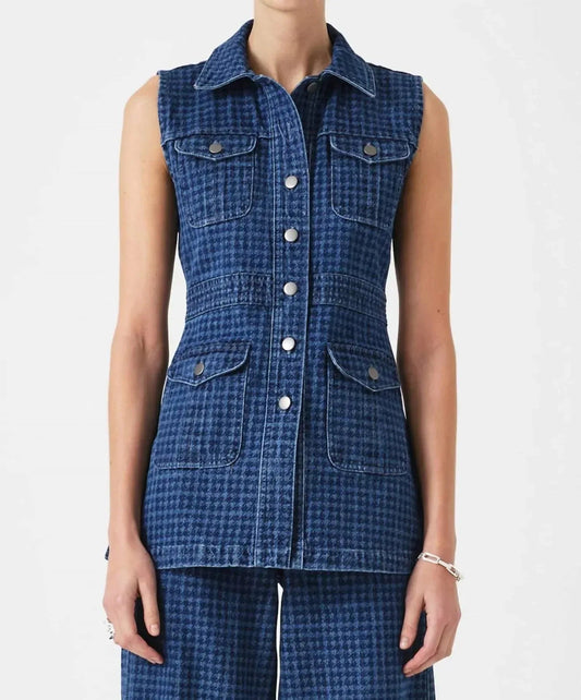 Ani Sleeveless Button Front Vest