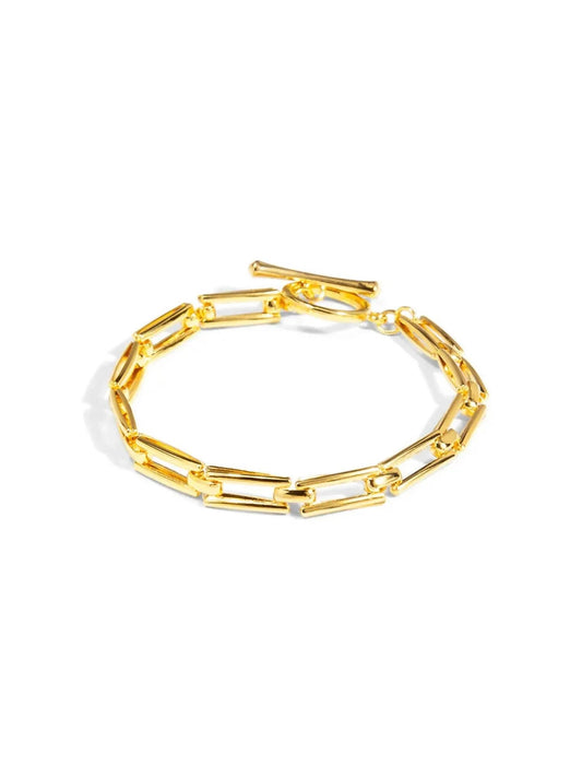 Women's Rectangle Chain Toggle Bracelet