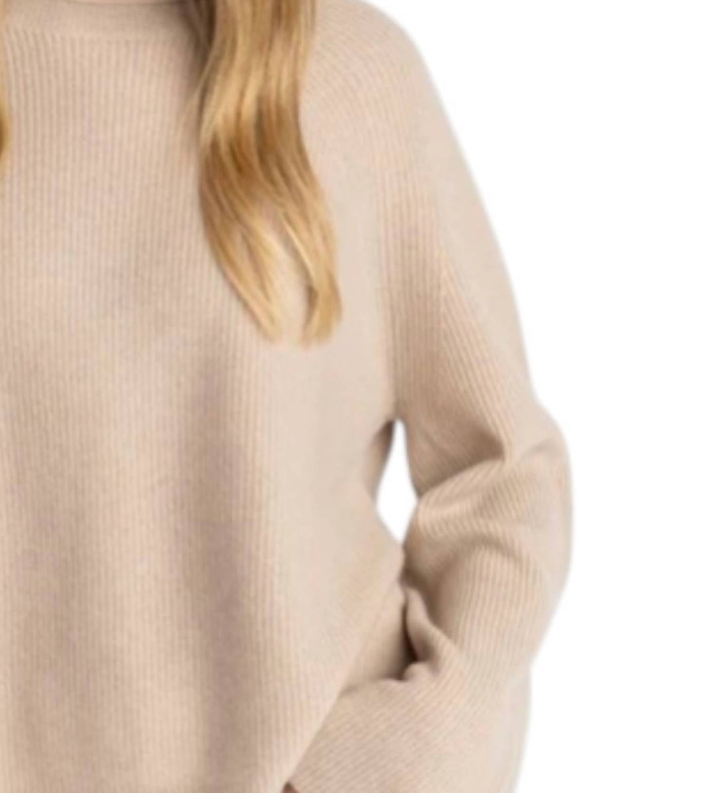 Sienna Rippstrick-Pullover mit weiten Ärmeln