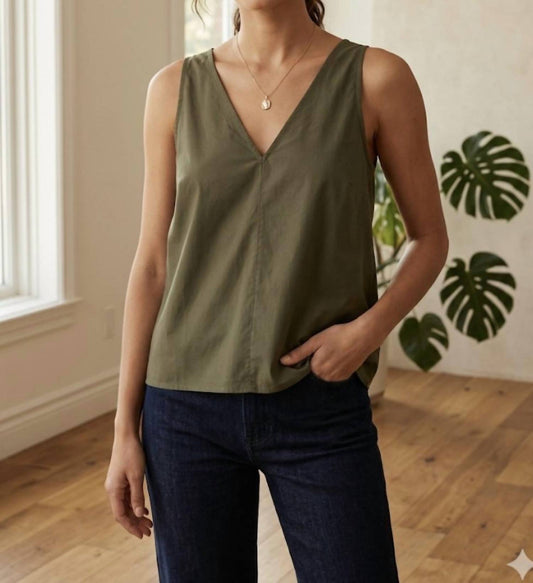 Leichtes V-Ausschnitt Tanktop