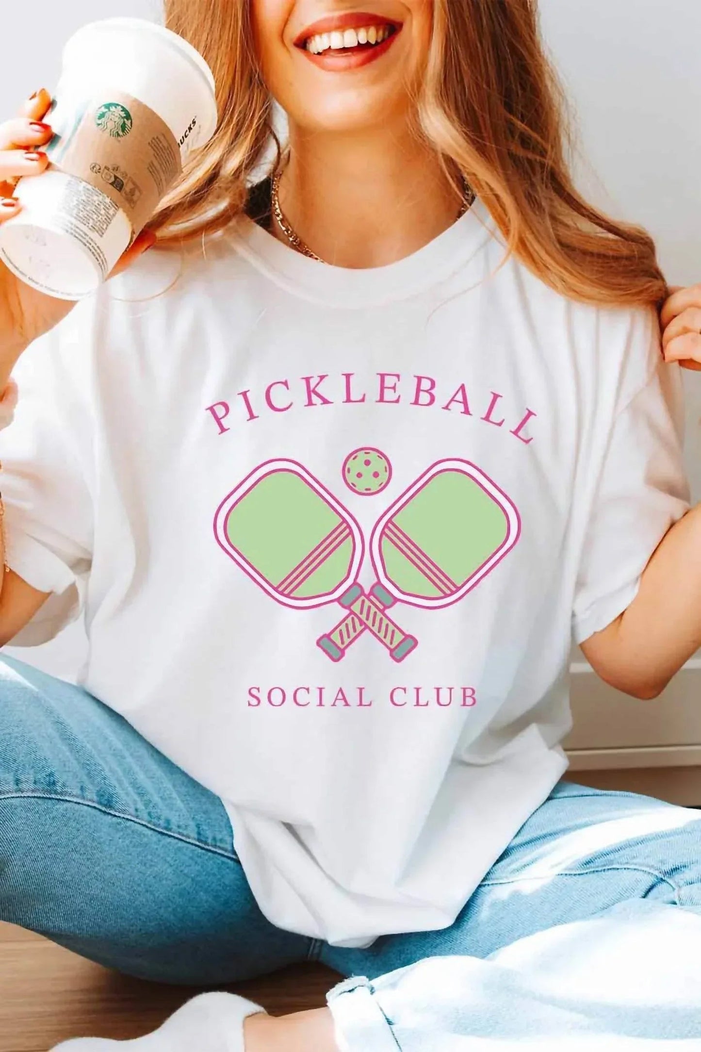 T-Shirt mit Pickleball-Grafik