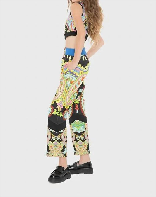 Ethnic Patterned Crop Top Set