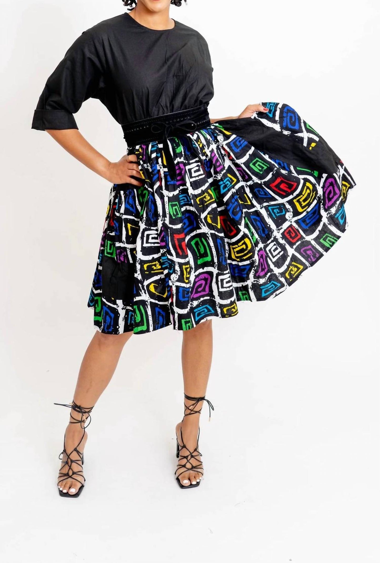 Afrikanisches kurzes Print-Kleid