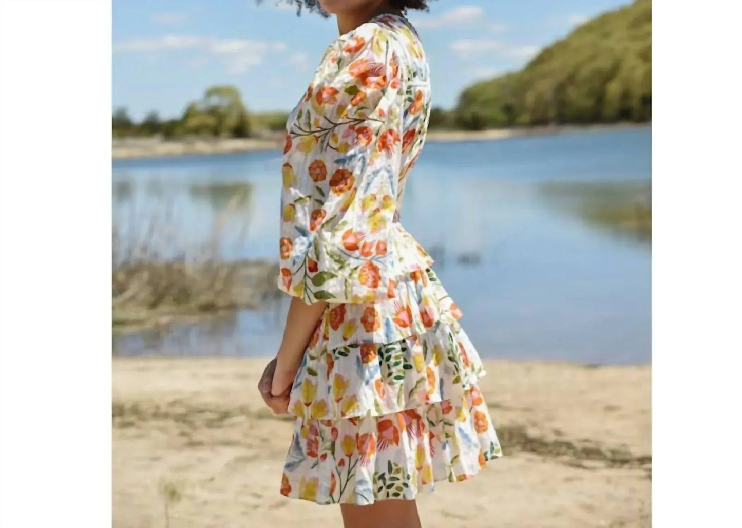 Cotton Viscose Voile Mini Dress