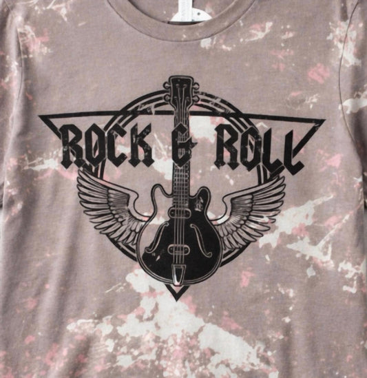 Unisex Rock And Roll Bleached T-Shirt