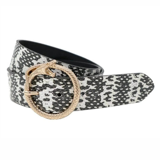 Women's Sammy Snake Mono Leather Belt